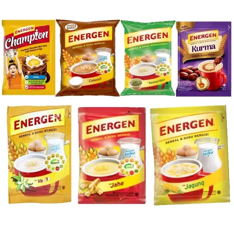 3 RENTENG (30 PCS) ENERGEN SEREAL MIX VARIAN RASA KEMASAN 35 GRAM
