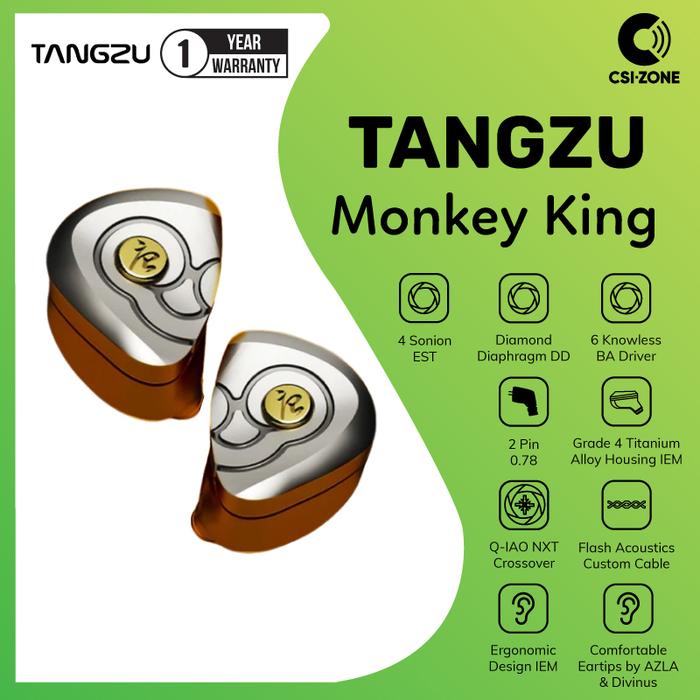 Gambar Tangzu Wukong Monkey King 1DD+6BA+4EST Flagship In Ear Monitor Earphone dari CSI-ZONE Kota Administrasi Jakarta Pusat Tokopedia