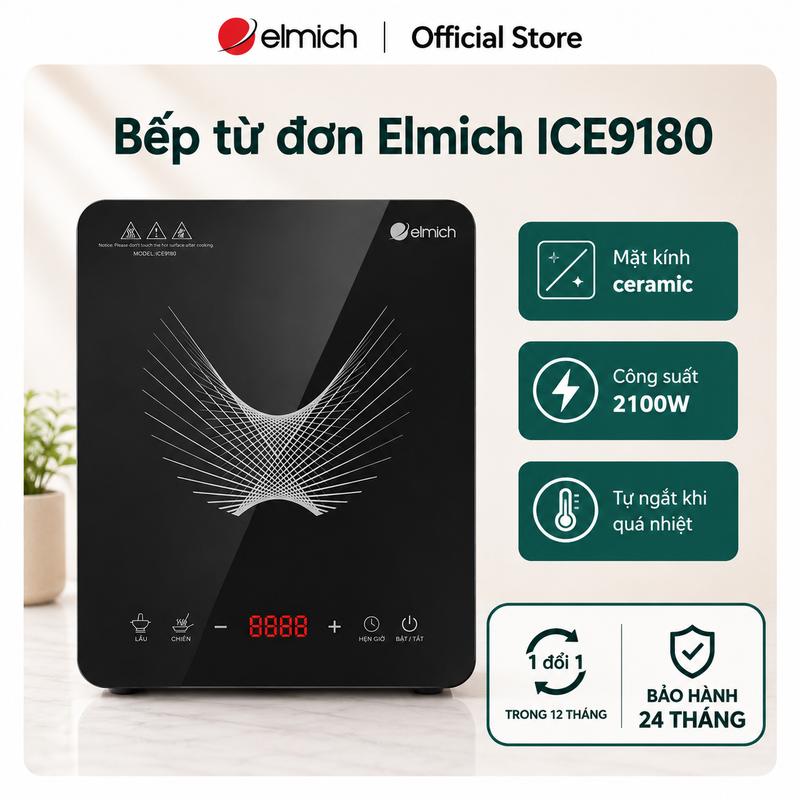 (Chỉ 15-17.10) Bếp từ đơn Elmich ICE-9180