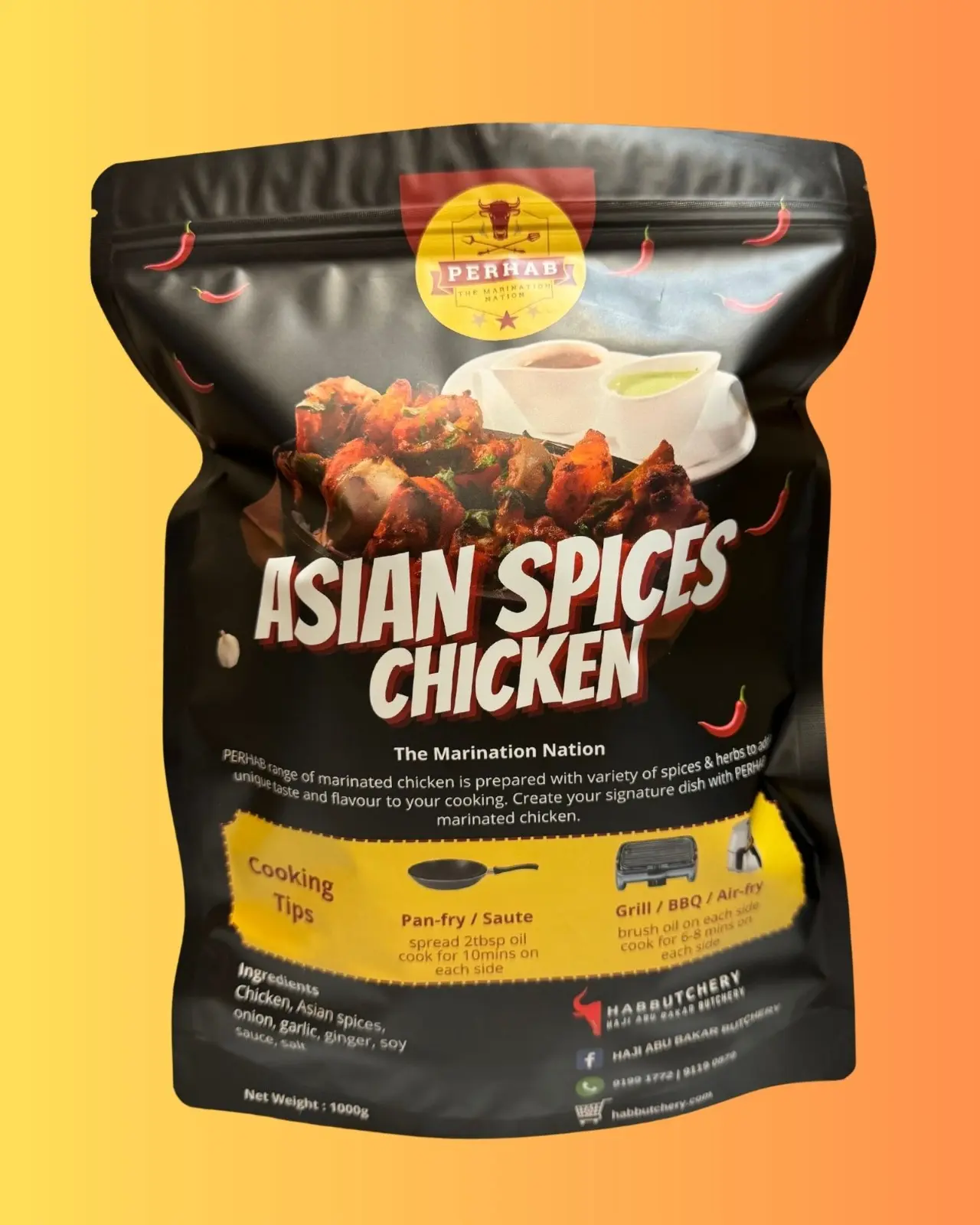 1000g Asian Spices Chicken Breast - Delicious and Nutritious