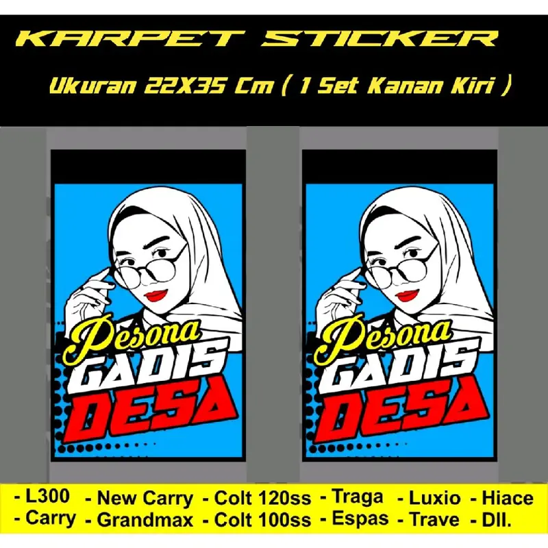 Karpet/Kepet Lumpur Roda Belakang Pick Up 1 Set Kanan Kiri 8