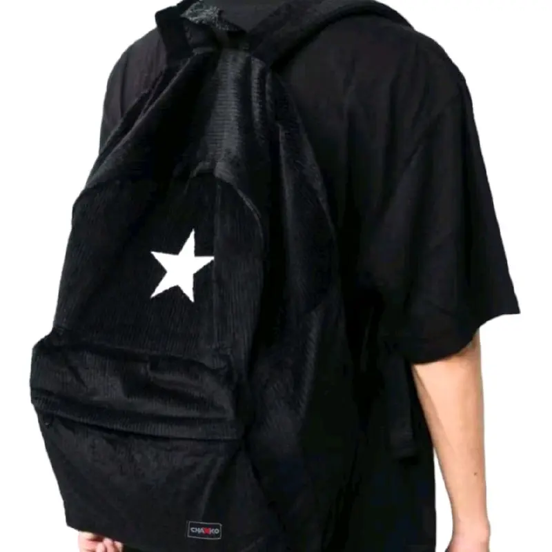 Tas ransel Corduroy Starboy tas punggun pria dan wanita 5