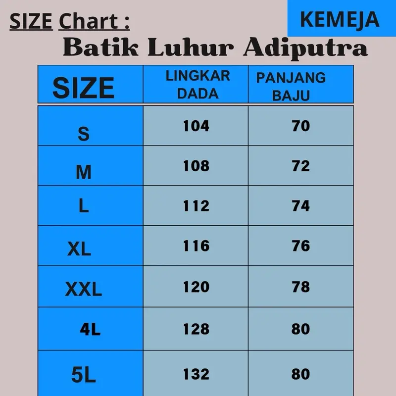 Etnik Abu Kemeja Batik Pria Lengan Panjang dan Pendek Katun Prima Premium Anak Muda S M L XL XXL 4L 5L Luhur Adiputra 1