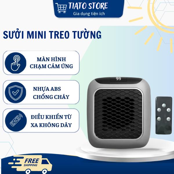 Máy sưởi ấm mini treo tường công suất 800W tự ngắt làm nóng nhanh chóng tiato…