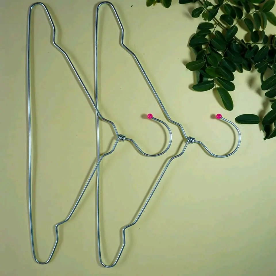 36 pcs Hanger Kawat Besi 2mili - Terbuat dari Besi Berkualitas untuk Pakaian