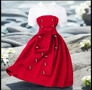 DRESS ANAK PEREMPUAN KOREA LOLY KCC/TERBARU/KOREA/UMUR 5-15 TAHUN/FASHION ANAK