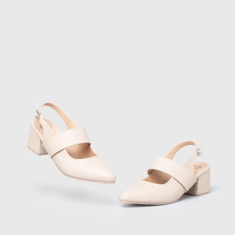 Adorable Projects - Starky Heels Ivory - Sepatu Wanita Sandal 1