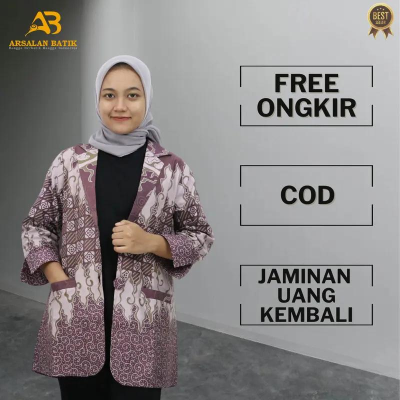 Blazer Batik Katun Premium 4