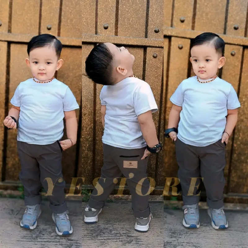 YESTORE KIDS Celana Anak Panjang Chinos Cowok Usia 2-10 Tahun Bahan Cotton Combed Anak-Anak 3