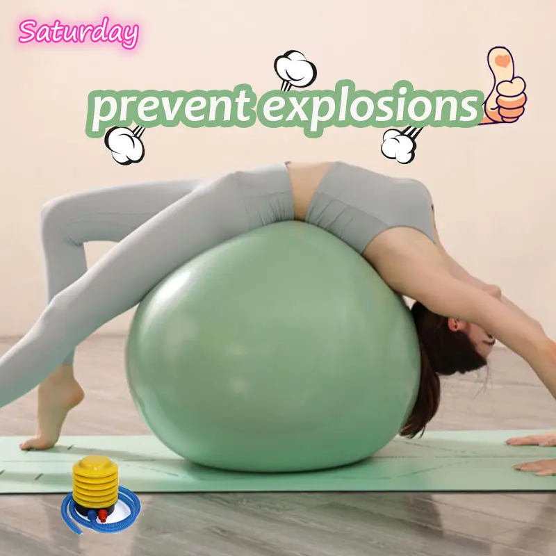 【Free Pump】55-85cm Yoga Ball Gym Balance Ball thicken Exercise Ball Fitness Balls Pilates Gym Ball