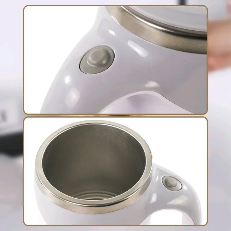 (Viral) Flash Sale Gelas Aduk Otomatis Self Stiring Cup Battery 380 ml -JY-101 - Kitchenware Stainless 4