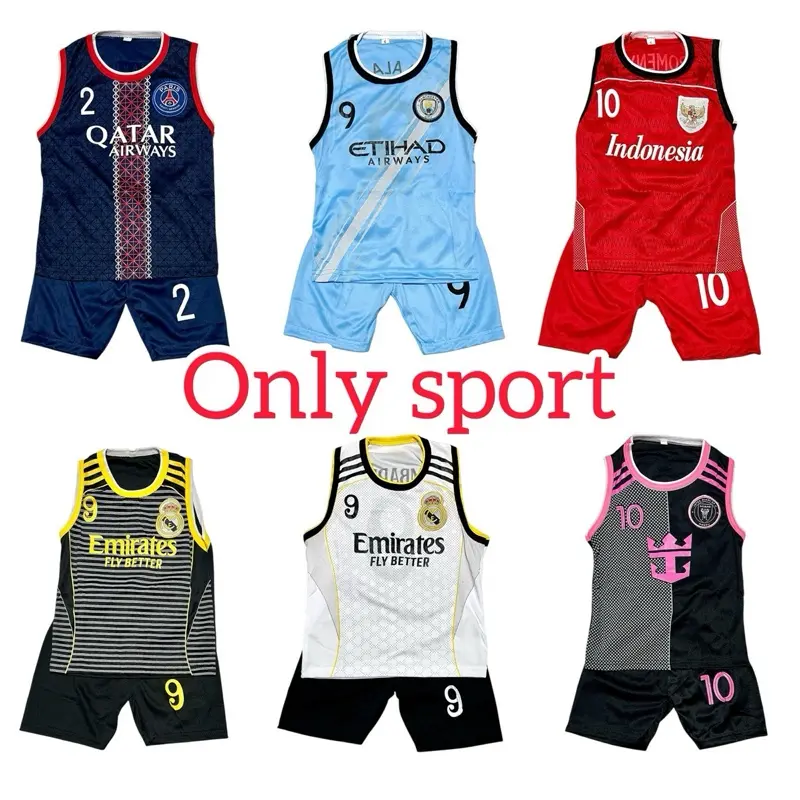 SETELAN BAJU BOLA SINGLET ANAK TERBARU/KAOS BOLA SINGLET ANAK/KAOS SINGLET ANAK 0