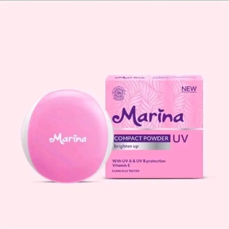 Bedak Padat Marina dengan Proteksi UV - Waterproof Compact 3