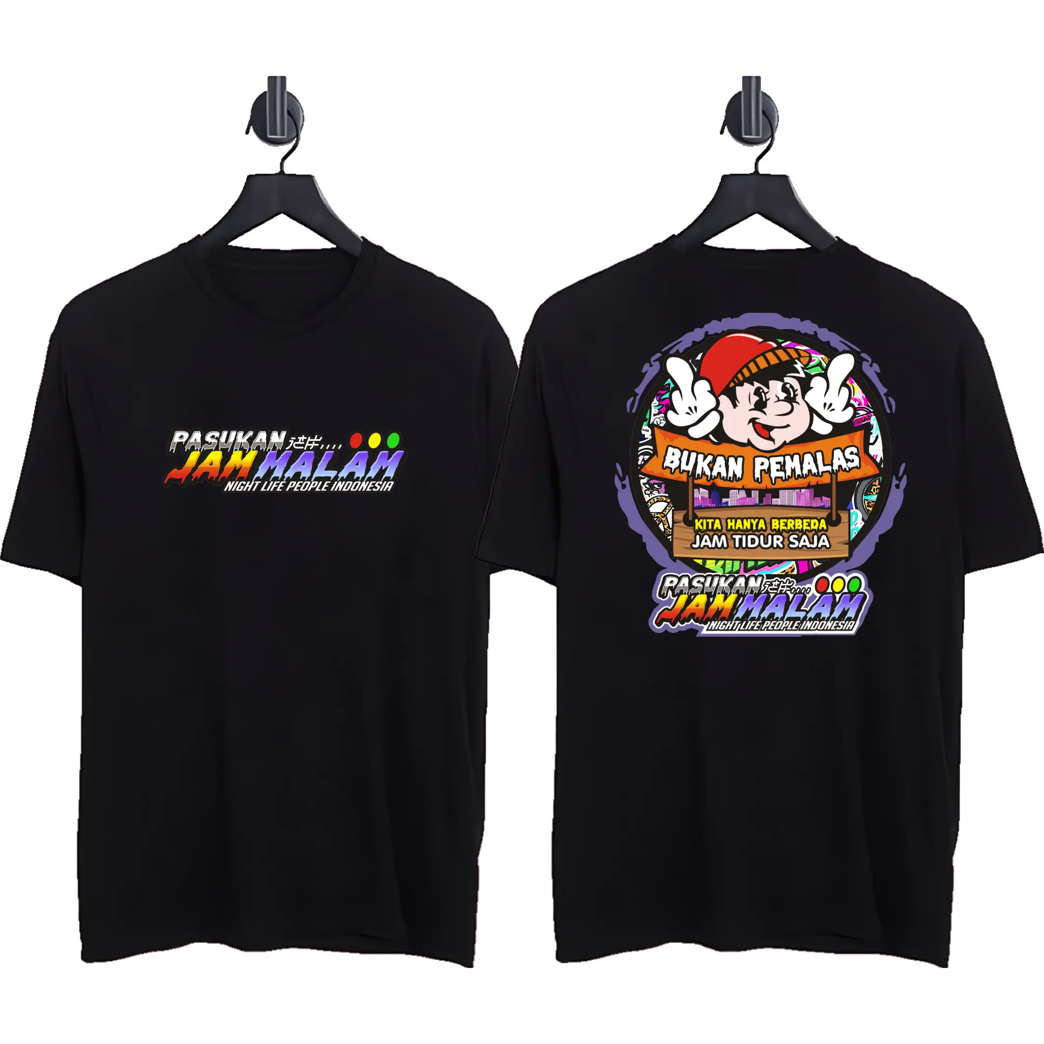 KAOS PASUKAN JAM MALAM KITA MEMANG BEDA JAM TIDUR PAKAIAN PRIA & PAKAIAN DISTRO