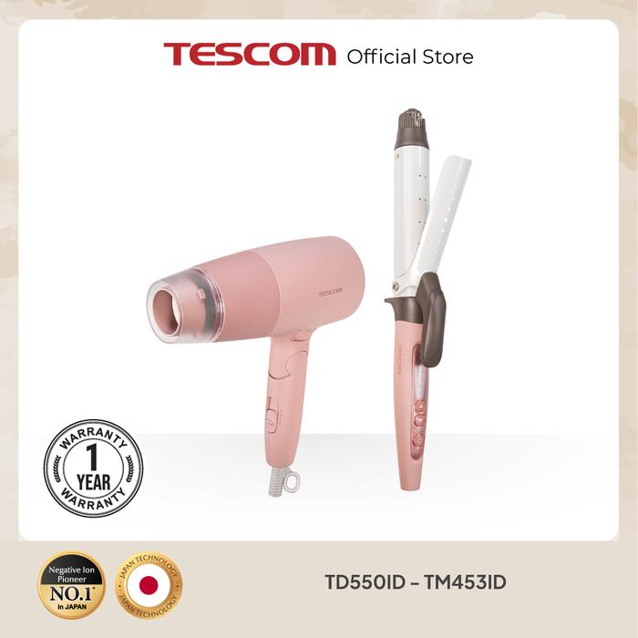 Gambar Paket Tescom Ion Hair Dryer TD550ID - Pengeriting Rambut TM453ID dari Tescom Indonesia Kota Bekasi Tokopedia