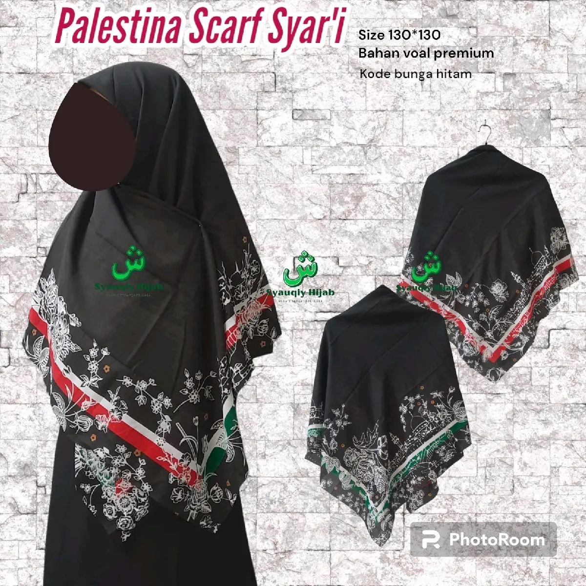HIJAB SEGIEMPAT PALESTINA Syar'i by Syauqiy Hijab