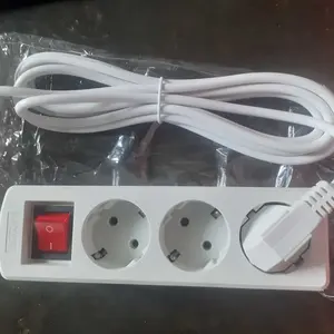 Stop Kontak Colokan 2 3 4 5 Lubang Panjg Kabel 1,5M 3M 5M Kuningan SNI