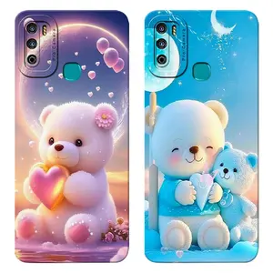 Case Compatible for Infinix Hot 9 / 10 / 11 / 12 / 20 / 30 Play / Hot 8 / 9 / 10 / 11 /Hot 12i / Hot 20s Kesing Pelindung Kamera Softcase Macaron Prokamera Lentur Elegan dan Nyaman