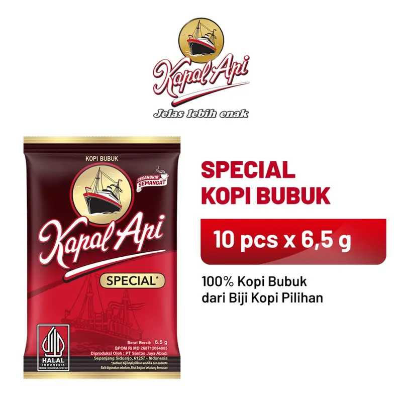 KAPAL API-INDOCAFE-LUWAK WHITE COFFEE-GOOD DAY-ABC SUSU RENCENGAN - KPL API SP MIX - LUWAK KOPI + GULA 10+6 PCS- CHOCOLATOS MACHA - CHOCOLATOS COKLAT - KAPAL API SPECIAL 6GR 3