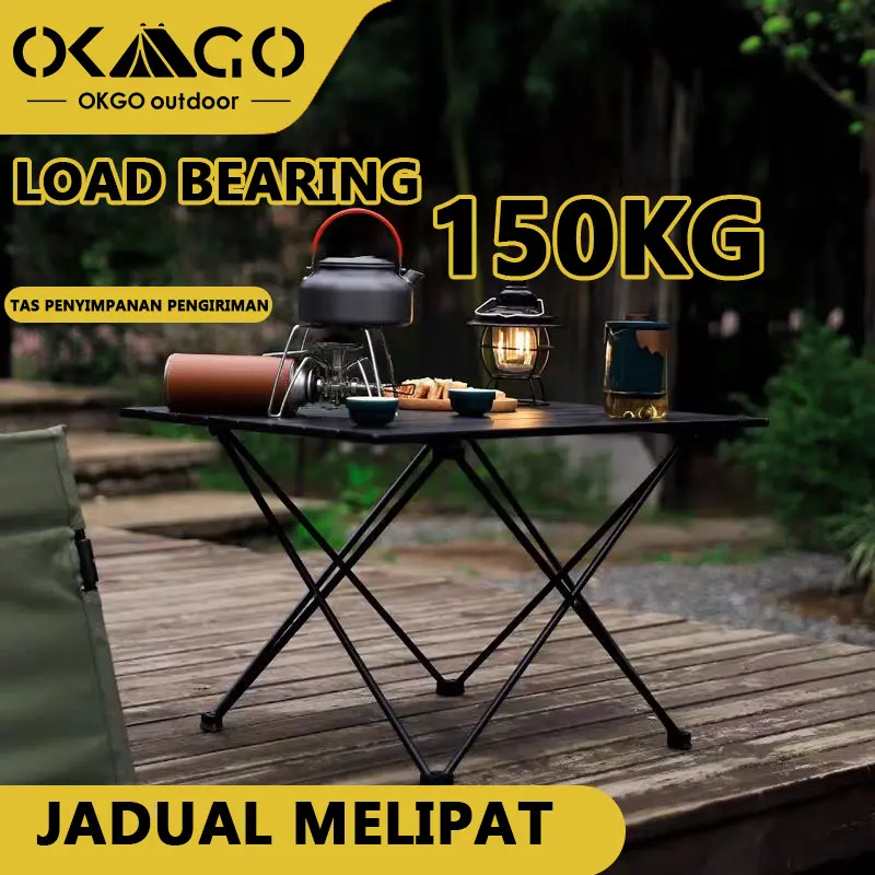 OKGO  Camping Lipat   Kemping Kursi Lipat Set  Lipat  Portable meja outdoor