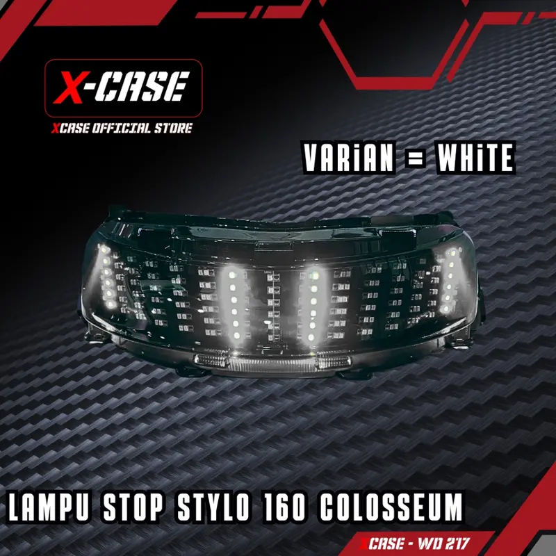 X-Case Stoplamp Honda Stylo 160 Running Colosseum 8 Mode Tombol Click WD 217 Motor Motorcycle 7