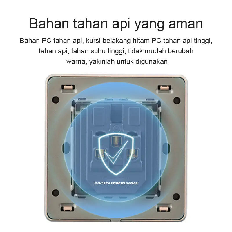 [Ready·Kurir lokal] FLKL Soket Sakelar Lampu Sakelar Dinding Abu-abu 1/2/3/4gang 1 Arah/2 Arah Listrik Saklar Lampu Peralatan 3