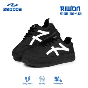 Zeodda Riwon Sepatu Sneakers Wanita Casual Sport Shoes Trendy 1099 Karet Olahraga