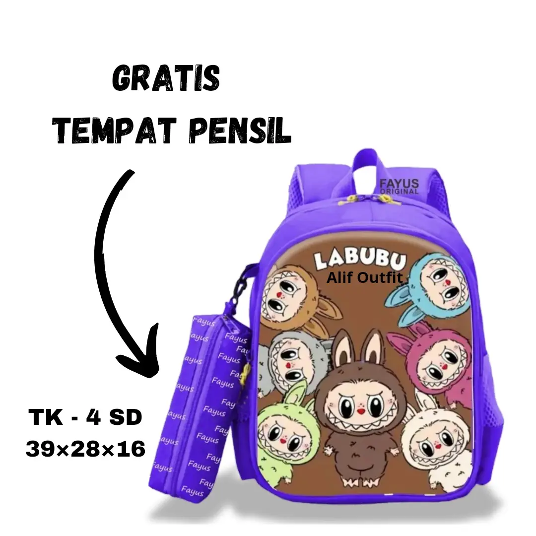 Tas Labubu Original Tas Anak Labubu Tas Labubu Anak Tk - Sd