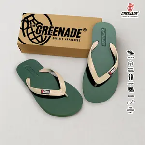 Sandal Japit Pria Sendal Jepit Santai Empuk Anti Slip Trendy Tahan Air Size 38-44 Comfortable Durable Greenadee