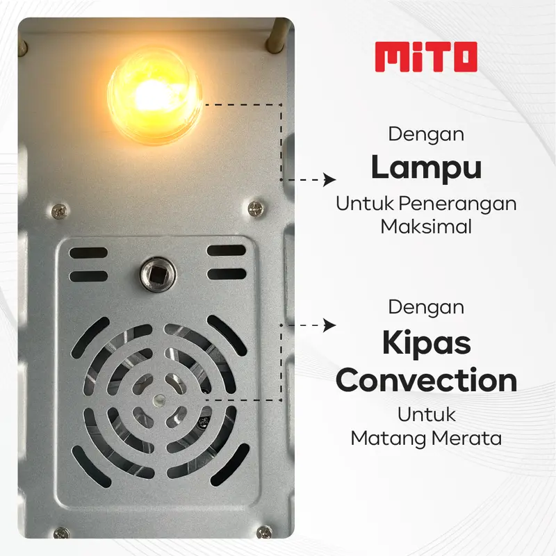 MITO Oven Listrik MO888 Fantasy 2 Low Watt Pemanggang Kue 2