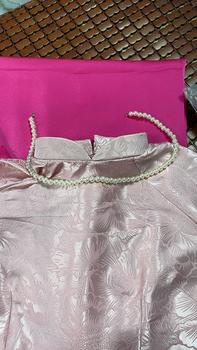 Product Review of Áo Dài Gấm hồng 2 tà form truyền thống - Thời Trang Nữ Dress Sen Voi Kem Women Hoa Sen Voan from ** 0