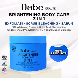 dabe  brightening body crub 3 in 1 ready