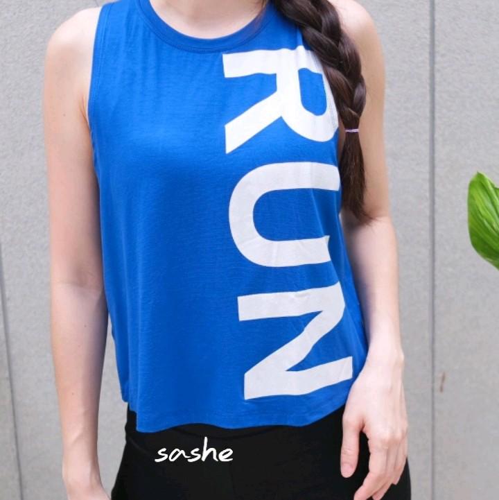 Run Tank Baju Kaos Atasan Tanktop backfit Olahraga Wanita Senam Aerobic Zumba 1