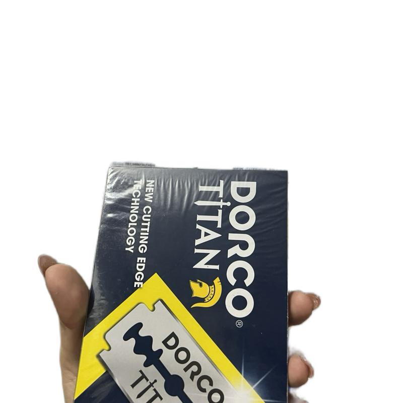 Lưỡi lam DORCO titan phụ liệu làm tóc cạo Râu -hộp 100 lưỡi