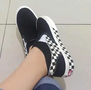 Sepatu Pria Wanita Slipon Sidewall Checkerboard