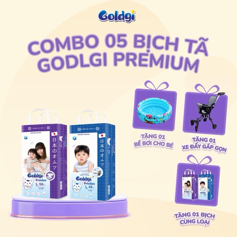 Combo 5 Bỉm Goldgi Premium Tặng bỉm cùng loại