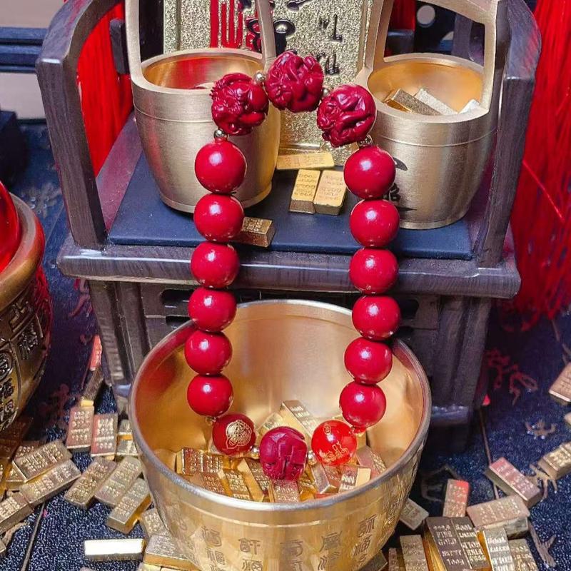 Chuỗi tay chu sa phong thủy 3