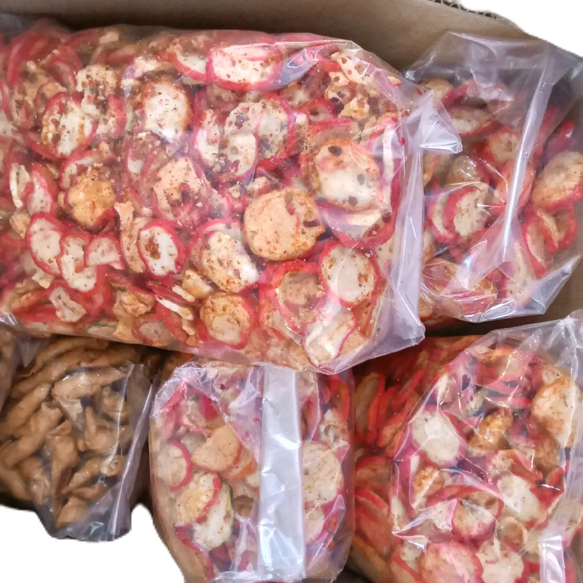 krupuk pedas,kripik kering pedas cemilan pedas,jajanan kering Food Snack Keripik Kerupuk Makanan