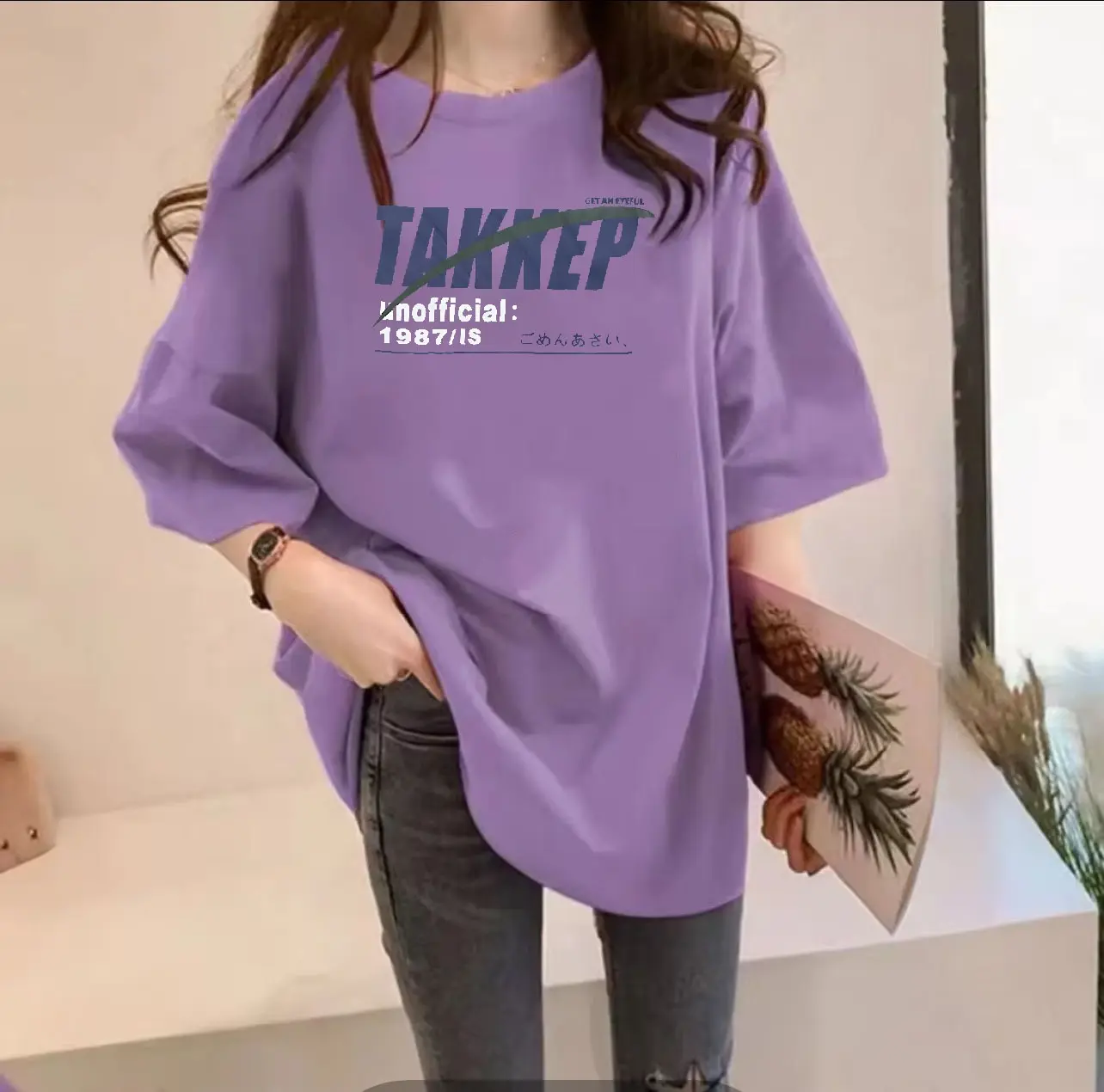 COD Kaos UNISEX Oversize Wanita - Kaos DistrO Kaos Streetwear Oversize / Baju Kaos Distro MOTIF LOVE LOOK