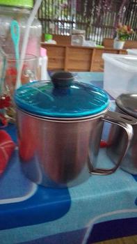 Product Review of OIL POT OILPOT Saringan Minyak Goreng Stainless Steel 1,3 1.3 L Sisa Wadah Jelantah Wadah Anti Karat Stainles 1,3L 1.3L 1300ml 1300 mL Filter Gelas Mug Tempat from M**i 3