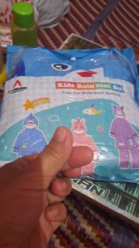 Product Review of A-CROSS JAS HUJAN SETELAN ANAK KUROMI DENGAN RUANG RANSEL DI BELAKANG LUCU DAN IMUT Pvc Biru Pink from K**a 0