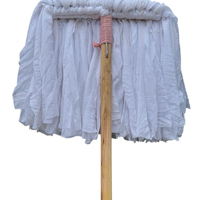 Cây Lau Nhà Mùng Màu Trắng Cán Gỗ Dài 1m30 Lau Nhà Nhanh Sạch Bóng Chất Liệu Không Đặc Biệt