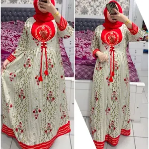 gamis hindi bunga mama terbaru