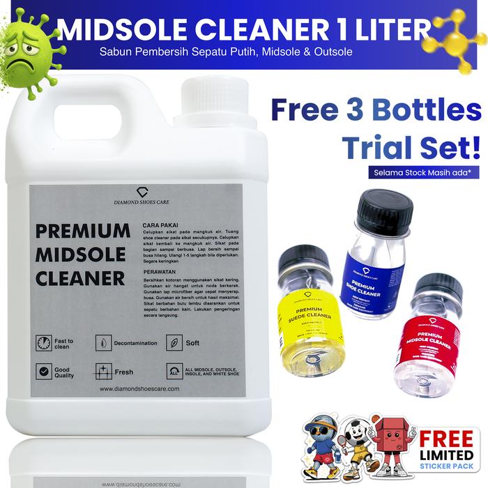 Gambar Premium Midsole Cleaner 1 Liter - Sabun Pembersih Sepatu Canvas Putih dari Diamond Shoes Care Kota Semarang Tokopedia