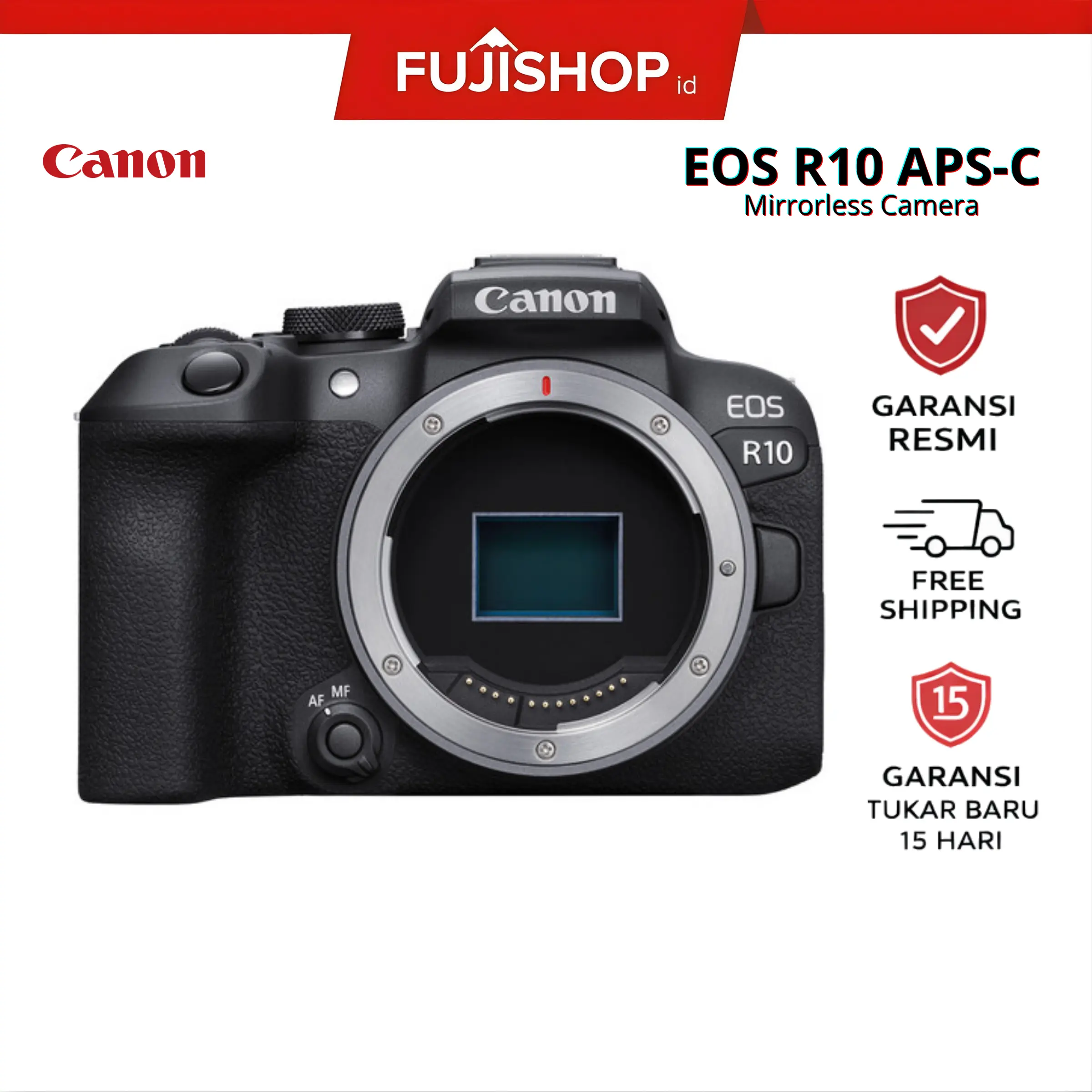 Canon EOS R10 Body Only / Camera Canon EOS R 10 4K30 Video Mirrorless Camera Garansi Resmi