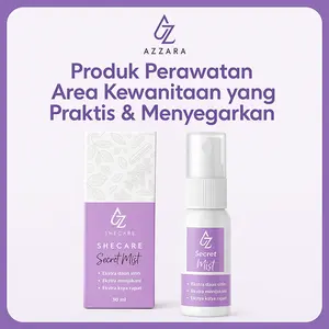 Azzara Secret Mist Azara – Feminine Spray Anti Bau Aman Bumil Busui Daun Sirih Manjakani Kayu Rapat Bahan Alami 30ml  mis v