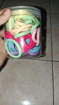 Product Review of DP230 Set Karet Donat Isi 50 Free Toples Ikat Rambut Wanita Scrunchies from r**n a**l g**y 1