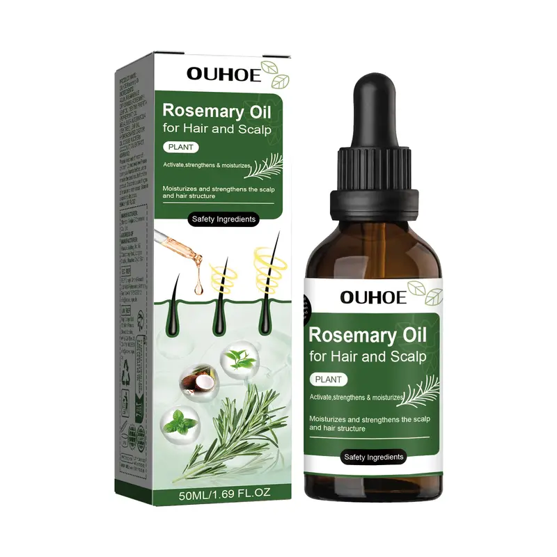 OUHOE Rosemary Oil Hair Growth Oil Minyak Penumbuh Rambut 50ml 8