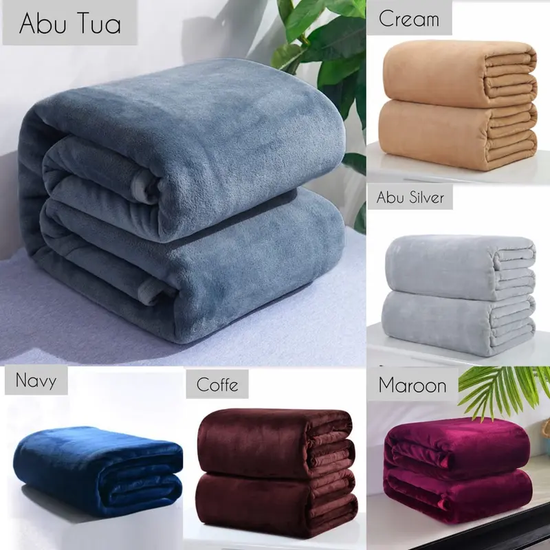 Selimut Bulu Halus Polos Dewasa Termurah Terlaris Uk 150x200 New Arrival 0