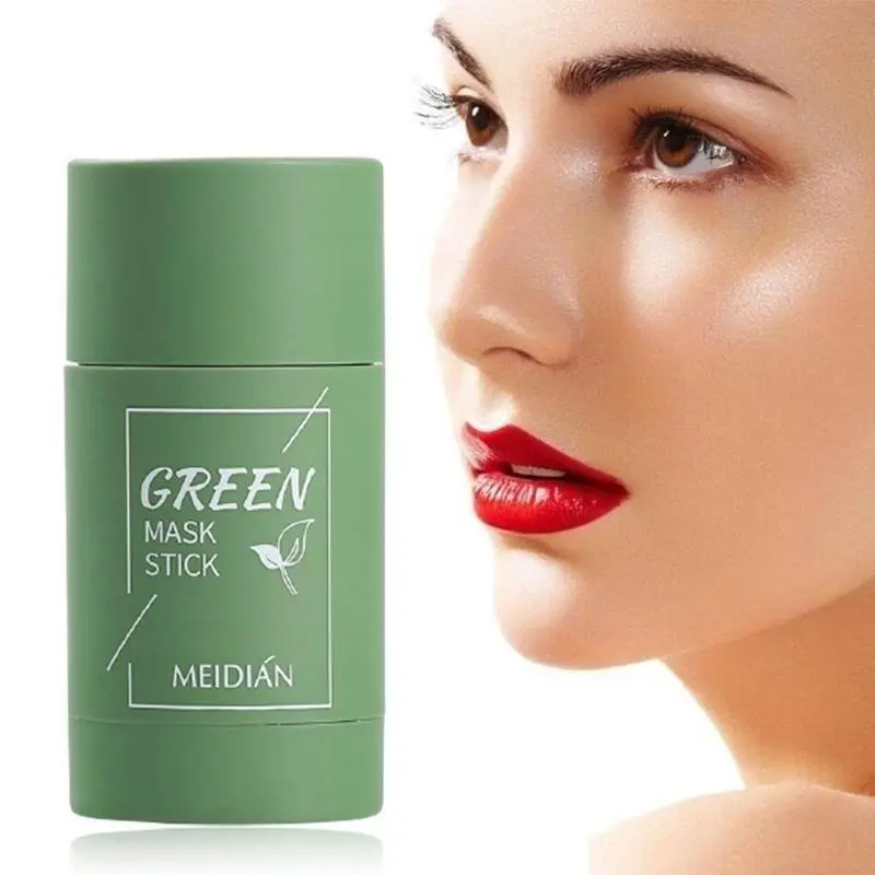 MEIDIAN Green Tea Solid Face Mask Stick - 40g - Oil Control, Cleansing, Unclog Pores, Blackhead Removal, Moisturizing & Hydrating Skincare Skin Repair Comfort Moisture Moisturizer Moisturize Hydrate